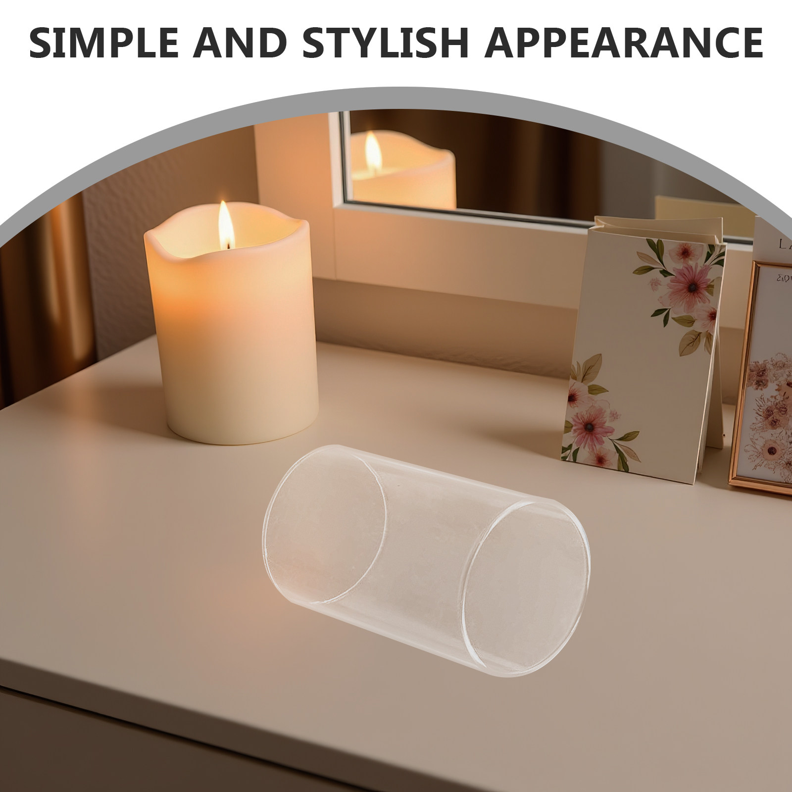 Candle Holder Decor - Portavelas de vidrio, tubo para velas,