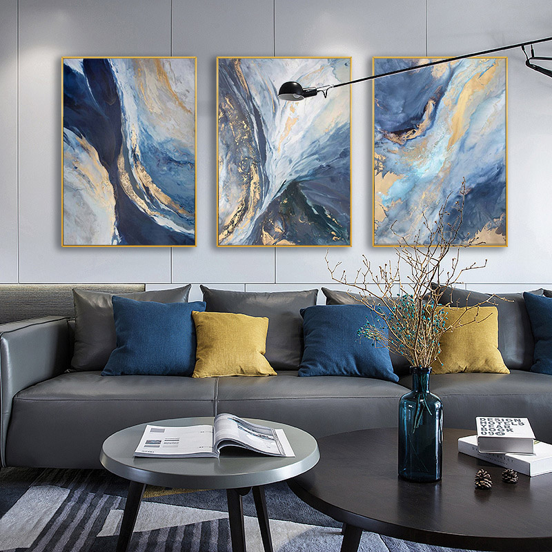 Abstract Canvas Set - 3 unid/set estilo abstracto moderno lienzo